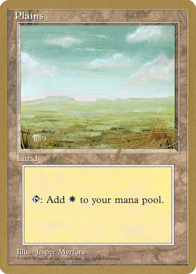 Plains (mj364) (Mark Justice) [Pro Tour Collector Set] | Total Play