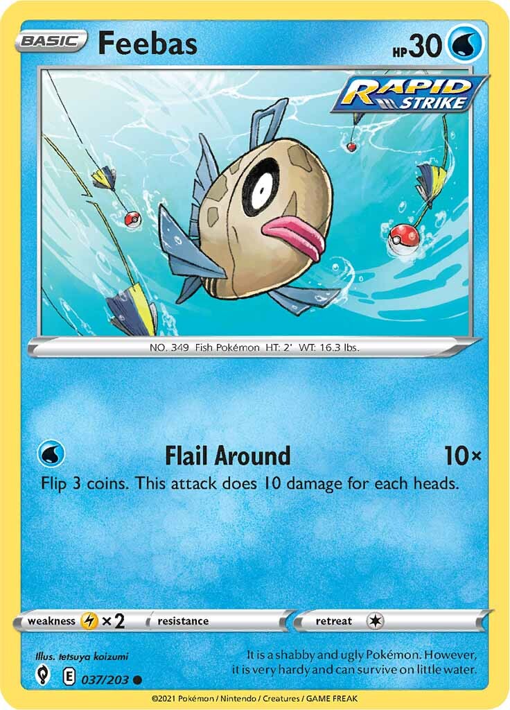 Feebas (037/203) [Sword & Shield: Evolving Skies] | Total Play