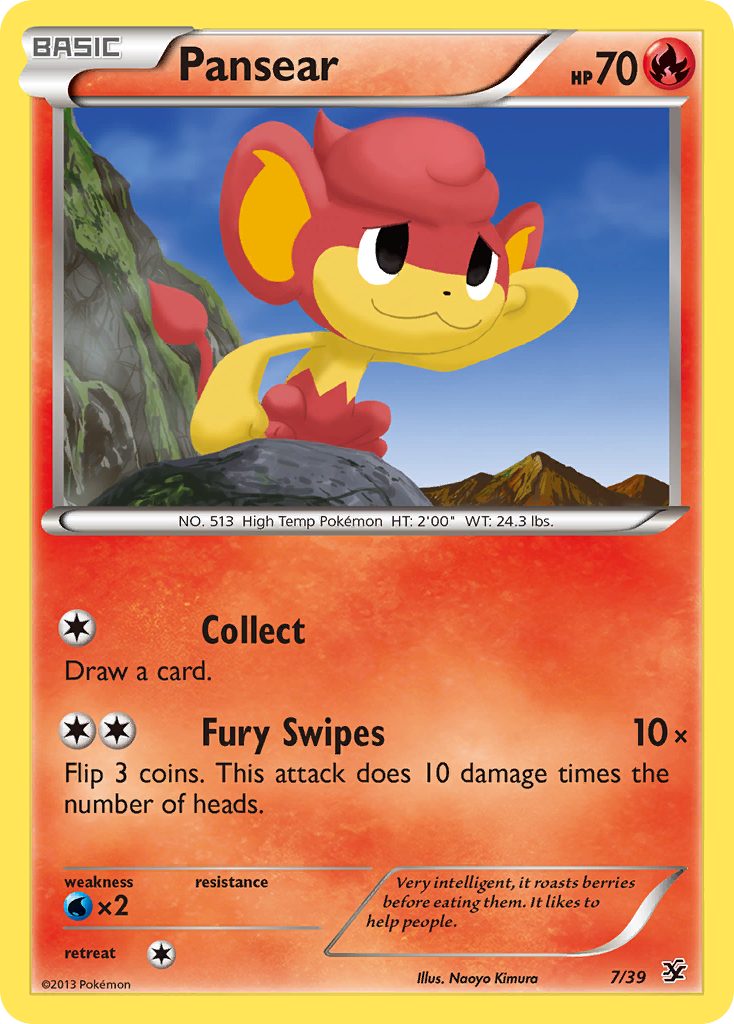 Pansear (7/39) [XY: Kalos Starter Set] | Total Play