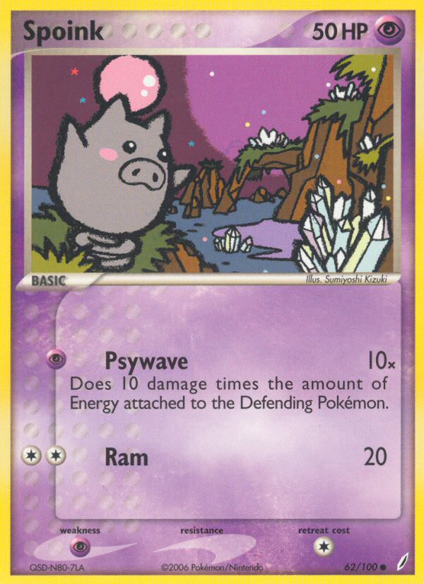 Spoink (62/100) [EX: Crystal Guardians] | Total Play
