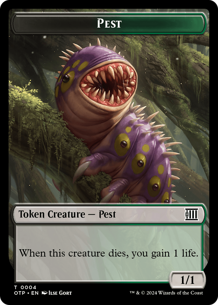Mercenary // Pest Double-Sided Token [Outlaws of Thunder Junction Tokens] | Total Play