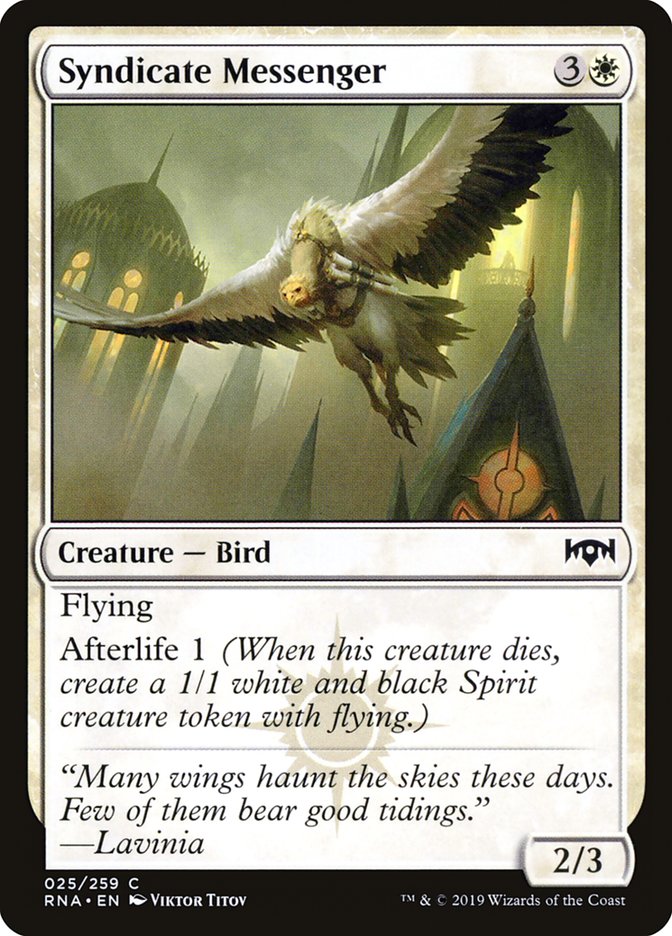 Syndicate Messenger [Ravnica Allegiance] | Total Play