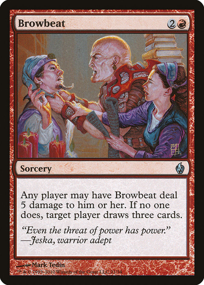 Browbeat [Premium Deck Series: Fire and Lightning] | Total Play