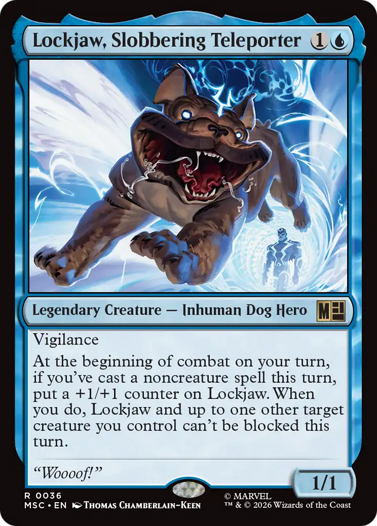 Lockjaw, Slobbering Teleporter (Surge Foil) [Marvel Super Heroes Commander] | Total Play