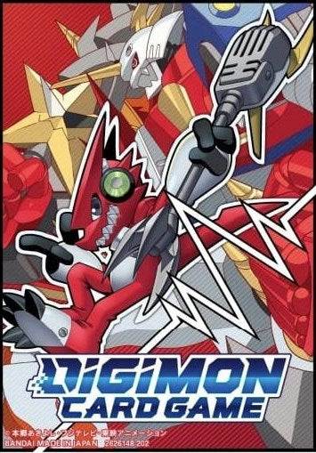 Digimon TCG: Official Card Sleeves (Shoutmon & OmegaShoutmon) | Total Play