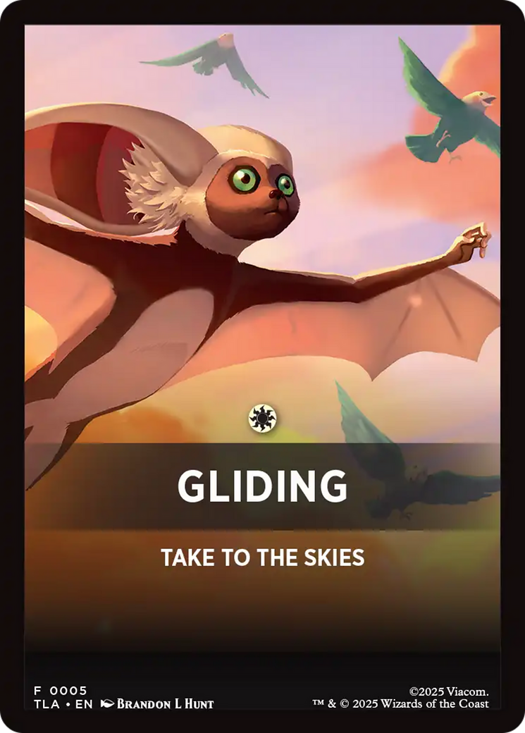 Gliding Theme Card [Avatar: The Last Airbender Tokens] | Total Play
