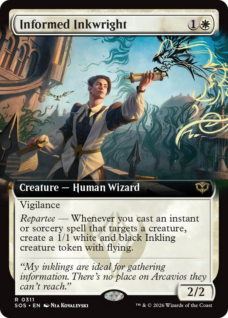 Informed Inkwright (Extended Art) [Secrets of Strixhaven] | Total Play