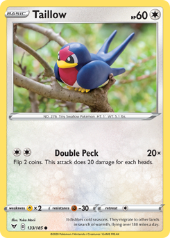 Taillow (133/185) [Sword & Shield: Vivid Voltage] | Total Play
