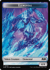 Elemental // Food (0010) Double-Sided Token [Wilds of Eldraine Tokens] | Total Play