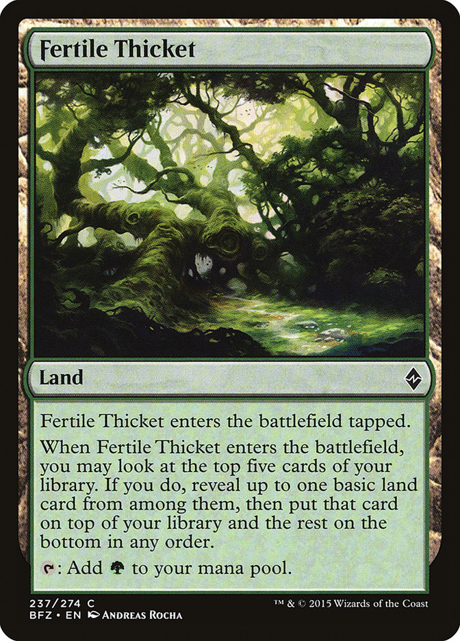 Fertile Thicket [Battle for Zendikar] | Total Play