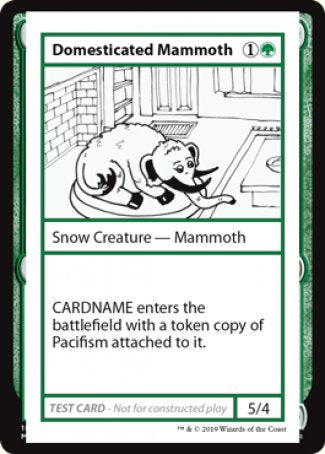 Domesticated Mammoth (2021 Edition) [Mystery Booster Playtest Cards] | Total Play