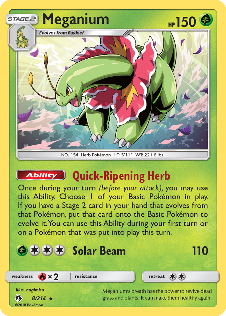 Meganium (8/214) [Sun & Moon: Lost Thunder] | Total Play