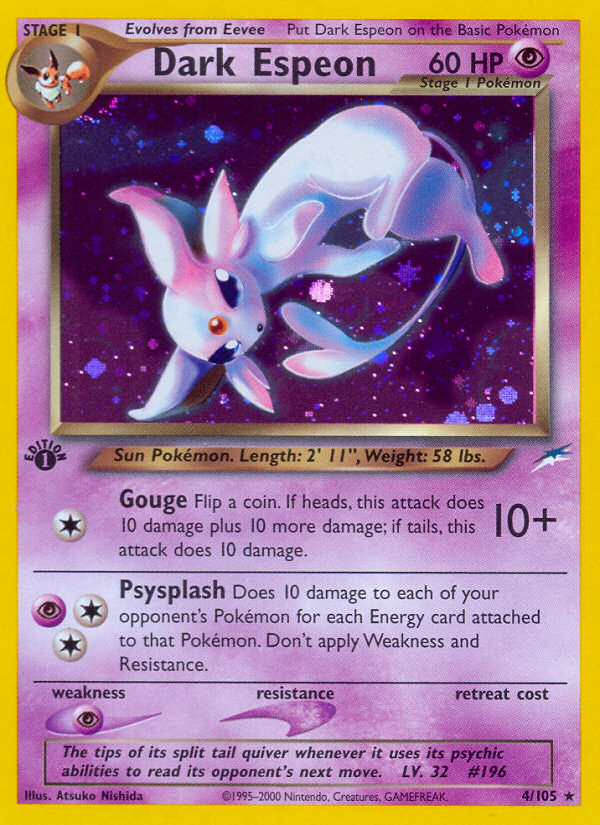 Dark Espeon (4/105) [Neo Destiny 1st Edition] | Total Play