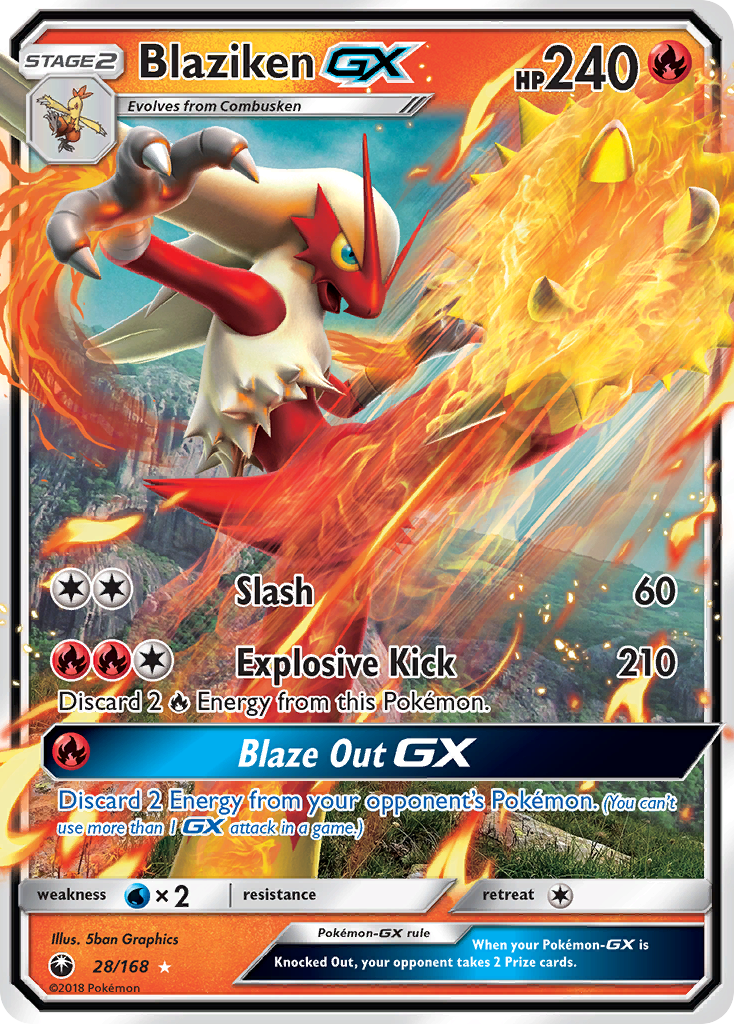 Blaziken GX (28/168) [Sun & Moon: Celestial Storm] | Total Play