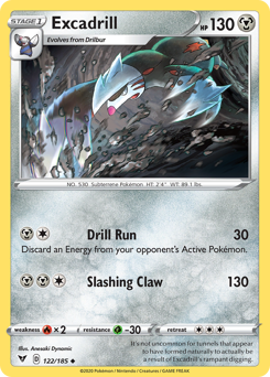 Excadrill (122/185) [Sword & Shield: Vivid Voltage] | Total Play