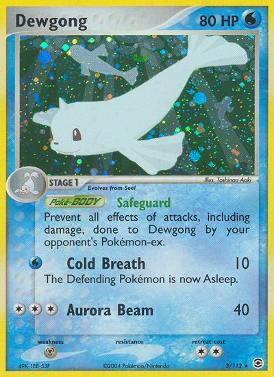 Dewgong (3/112) [EX: FireRed & LeafGreen] | Total Play