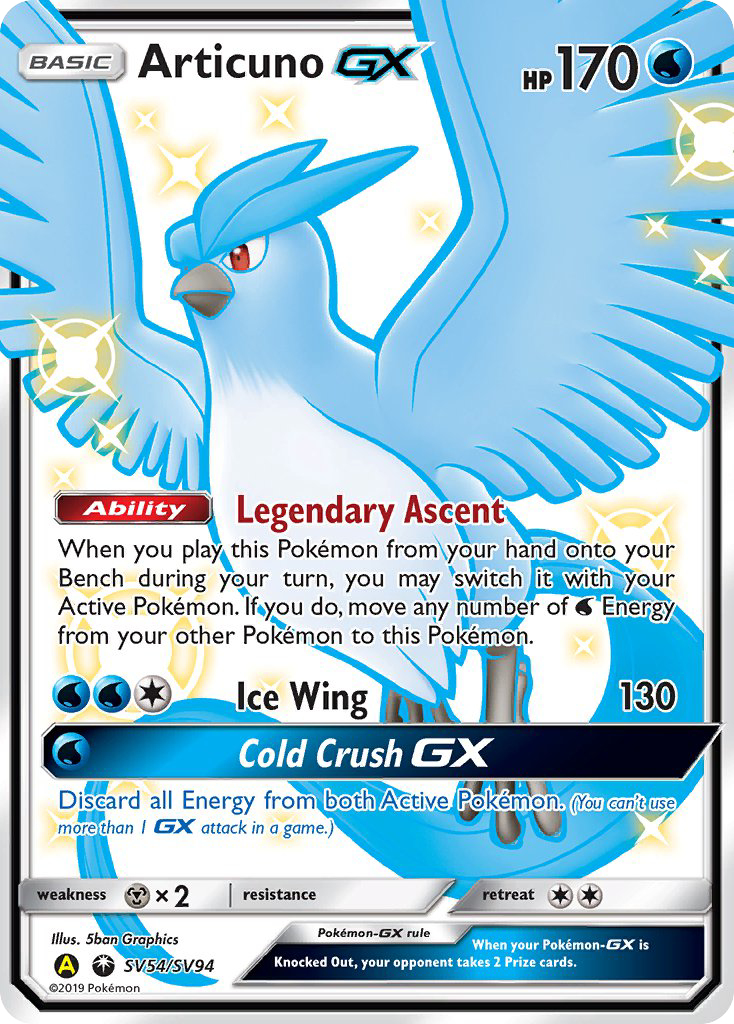 Articuno GX (SV54/SV94) [Sun & Moon: Hidden Fates - Shiny Vault] | Total Play