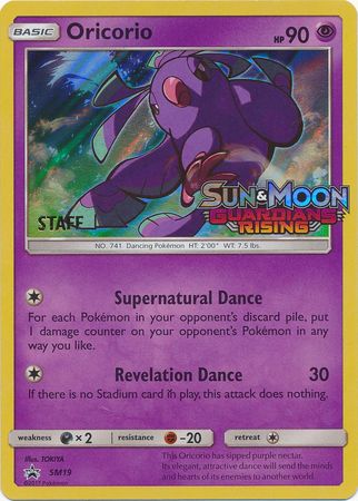 Oricorio (SM19) (Staff Prerelease Promo) [Sun & Moon: Black Star Promos] | Total Play