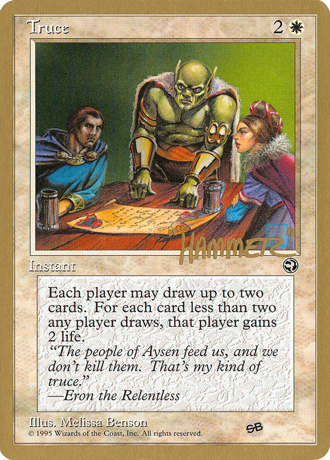 Truce (Shawn "Hammer" Regnier) (SB) [Pro Tour Collector Set] | Total Play