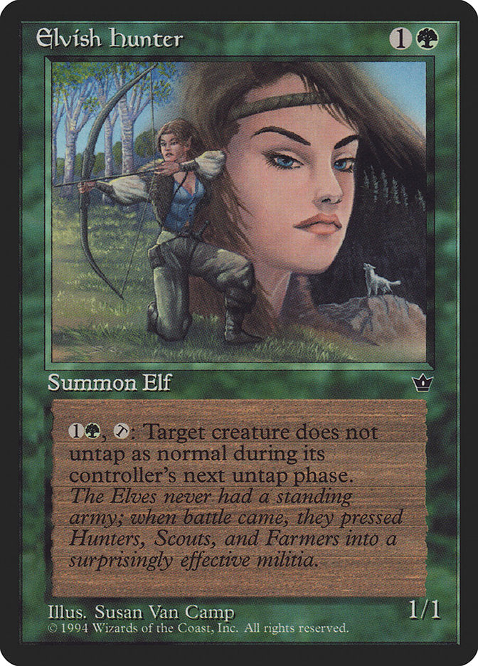 Elvish Hunter (Susan Van Camp) [Fallen Empires] | Total Play