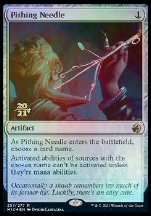 Pithing Needle [Innistrad: Midnight Hunt Prerelease Promos] | Total Play