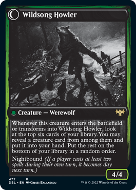 Howlpack Piper // Wildsong Howler [Innistrad: Double Feature] | Total Play