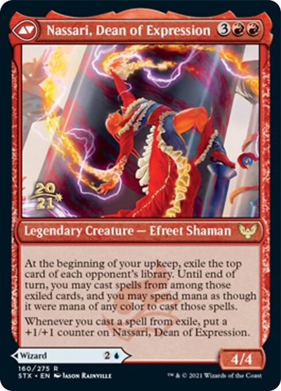 Uvilda, Dean of Perfection // Nassari, Dean of Expression [Strixhaven: School of Mages Prerelease Promos] | Total Play