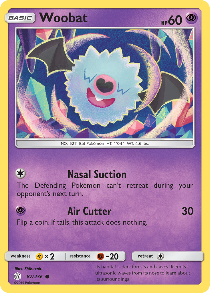 Woobat (87/236) [Sun & Moon: Cosmic Eclipse] | Total Play