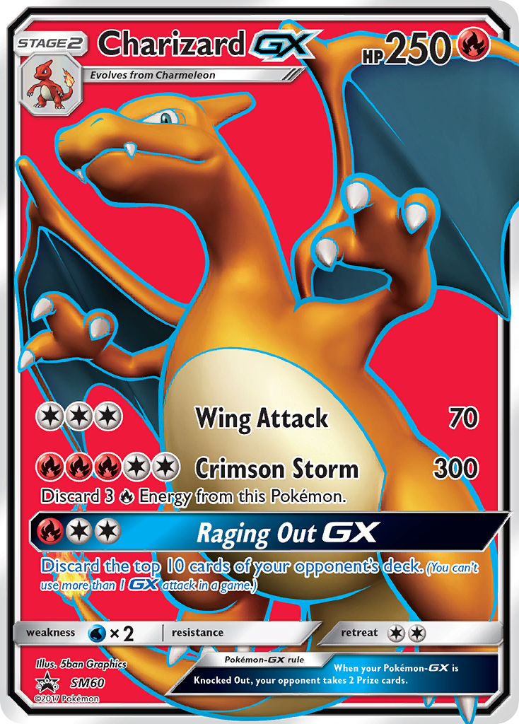 Charizard GX (SM60) (Jumbo Card) [Sun & Moon: Black Star Promos] | Total Play