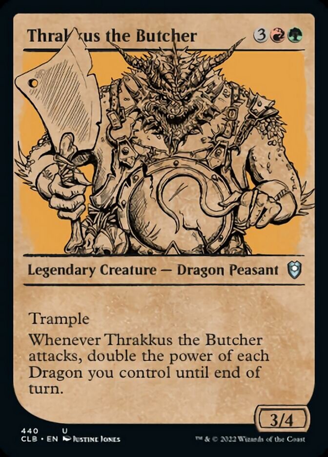 Thrakkus the Butcher (Showcase) [Commander Legends: Battle for Baldur's Gate] | Total Play