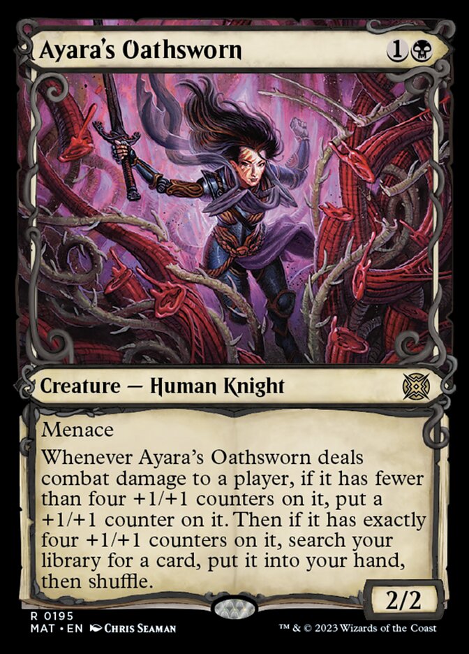 Ayara's Oathsworn (Showcase Halo Foil) [March of the Machine: The Aftermath] | Total Play