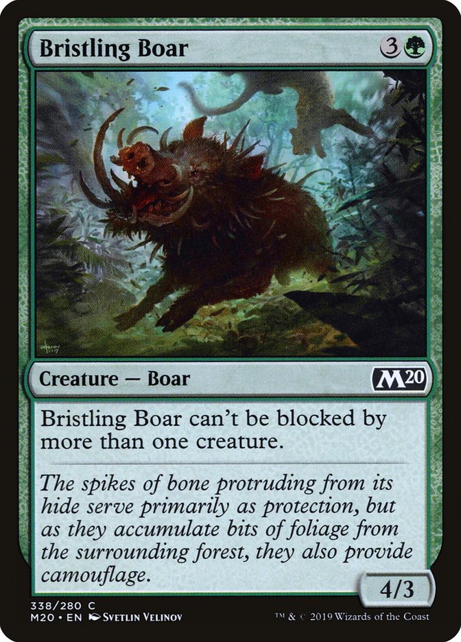 Bristling Boar [Core Set 2020] | Total Play