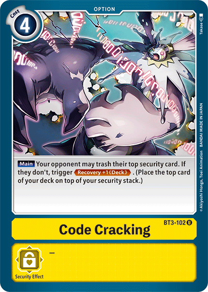 Code Cracking [BT3-102] [Release Special Booster Ver.1.5] | Total Play