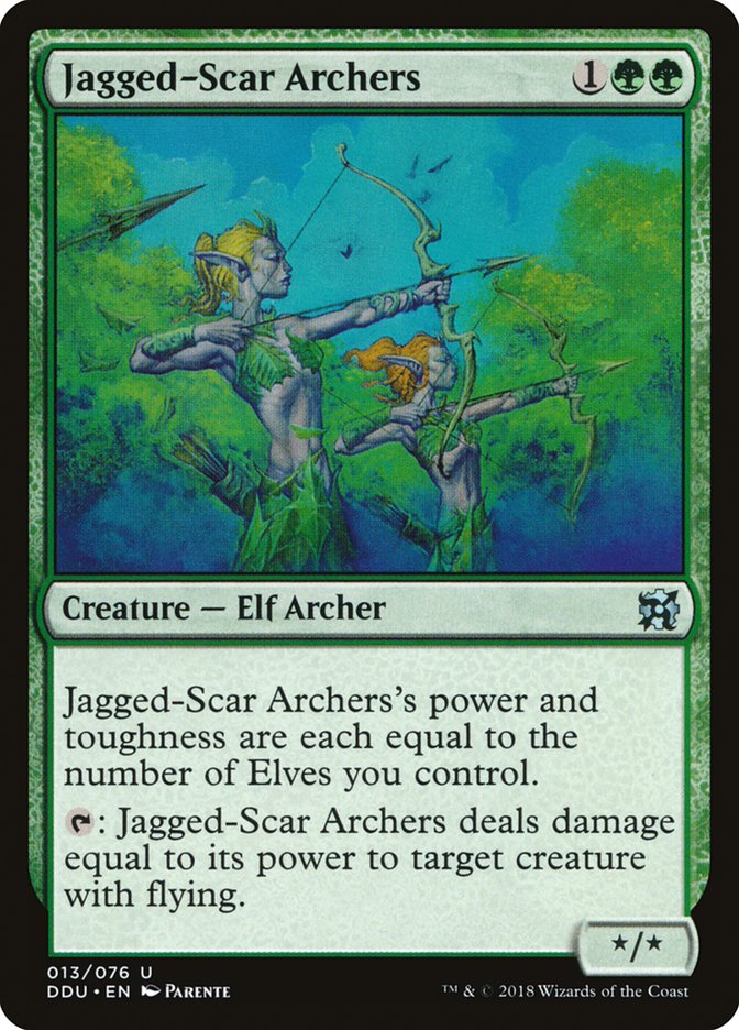 Jagged-Scar Archers [Duel Decks: Elves vs. Inventors] | Total Play