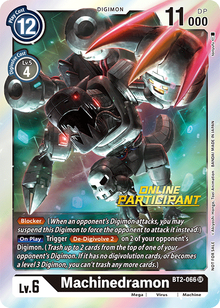 Machinedramon [BT2-066] (Online Participant) [Release Special Booster Ver.1.0 Promos] | Total Play