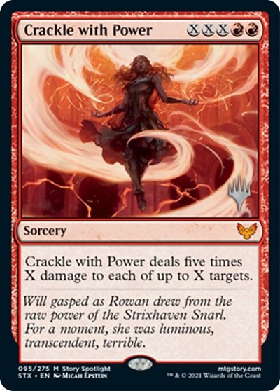 Crackle with Power (Promo Pack) [Strixhaven: School of Mages Promos] | Total Play