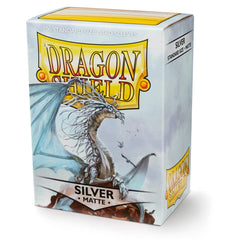 Dragon Shield: Standard 100ct Sleeves - Silver (Matte) | Total Play