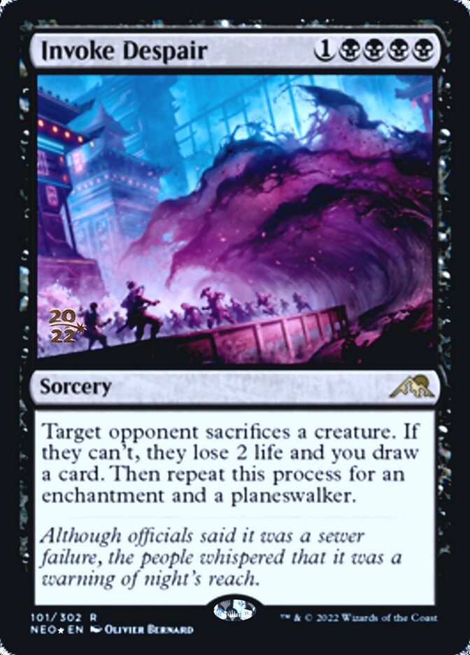 Invoke Despair [Kamigawa: Neon Dynasty Prerelease Promos] | Total Play