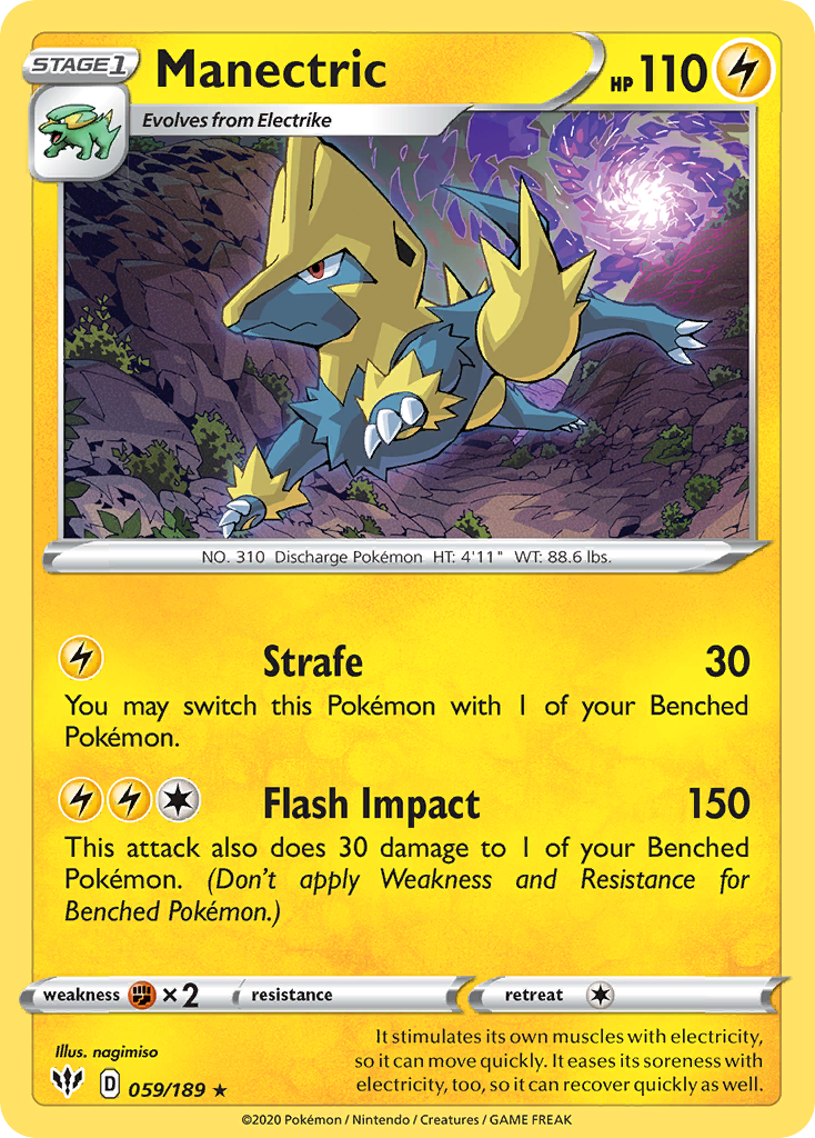 Manectric (059/189) [Sword & Shield: Darkness Ablaze] | Total Play