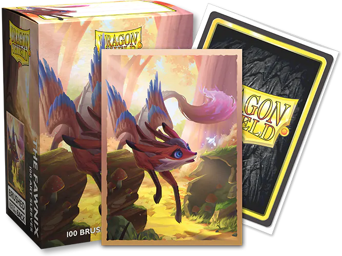 Dragon Shield: Standard 100ct Brushed Art Sleeves - The Fawnix | Total Play