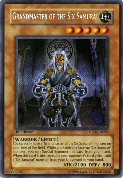 Grandmaster of the Six Samurai [STON-EN000] Secret Rare | Total Play