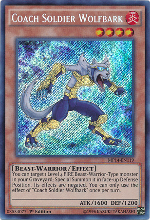 Coach Soldier Wolfbark [MP14-EN119] Secret Rare | Total Play