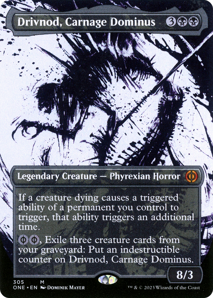 Drivnod, Carnage Dominus (Borderless Ichor) [Phyrexia: All Will Be One] | Total Play