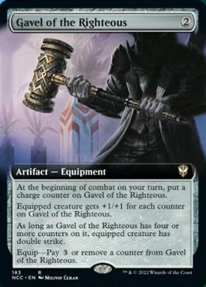 Gavel of the Righteous (Extended Art) [Streets of New Capenna Commander] | Total Play