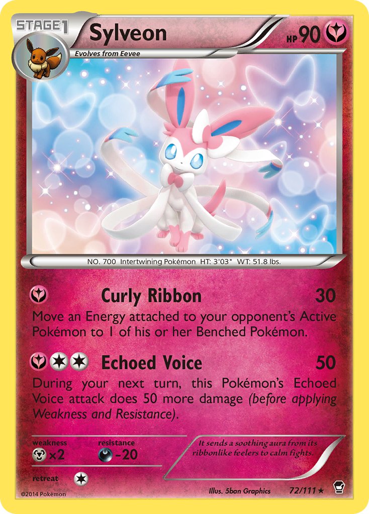 Sylveon (72/111) (Theme Deck Exclusive) [XY: Furious Fists] | Total Play