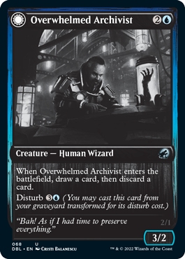 Overwhelmed Archivist // Archive Haunt [Innistrad: Double Feature] | Total Play