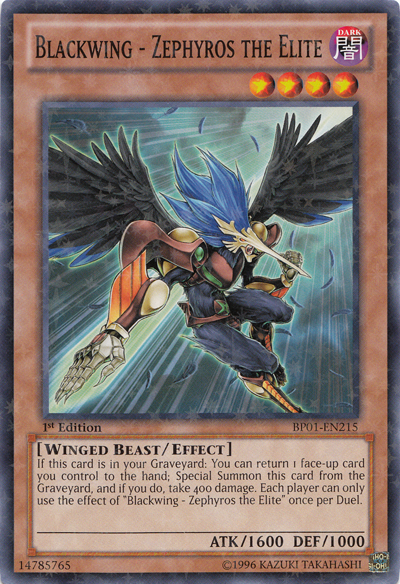 Blackwing - Zephyros the Elite [BP01-EN215] Starfoil Rare | Total Play