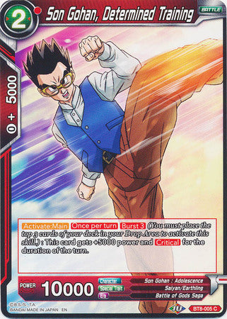 Son Gohan, Determined Training (BT8-005) [Malicious Machinations] | Total Play