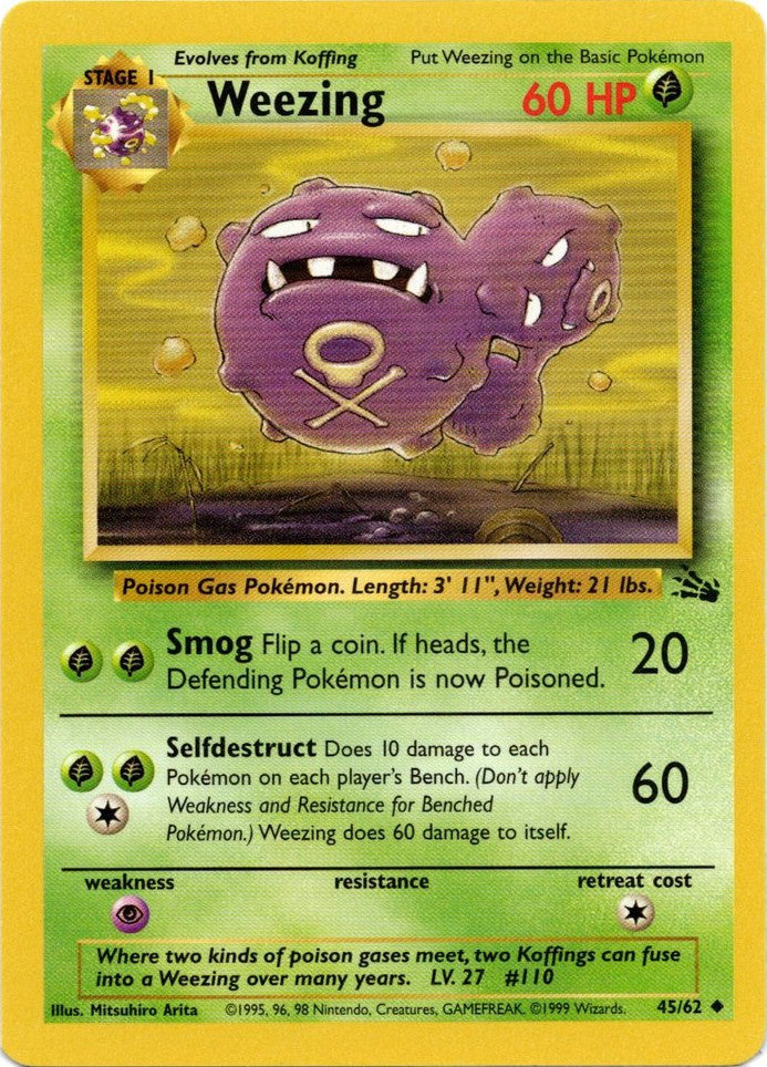 Weezing (45/62) [Fossil Unlimited] | Total Play