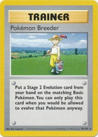 Pokemon Breeder (76/102) [Base Set Shadowless Unlimited] | Total Play